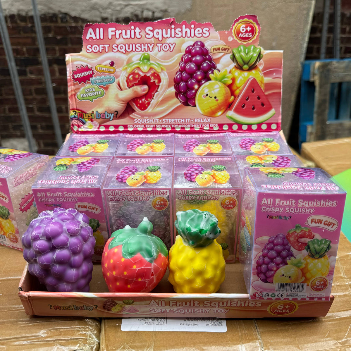 Crispy Crackling Assorted Foam Fruit Squishy | BR011