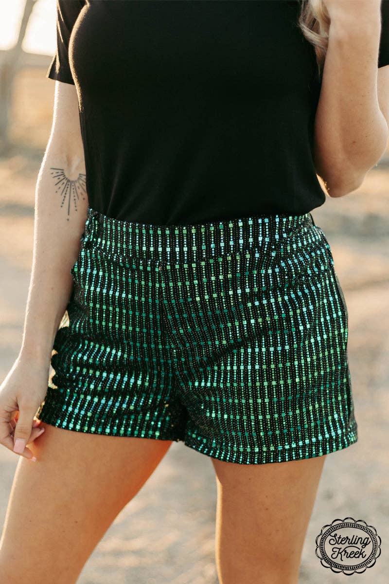 Shimmy Up Shorts Turquoise
