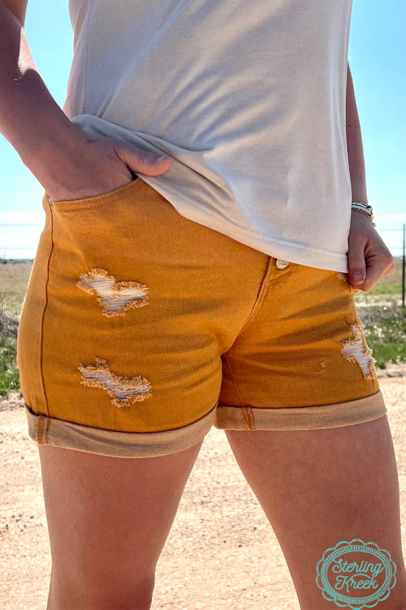TENNESSEE WALKING SHORTS MUSTARD