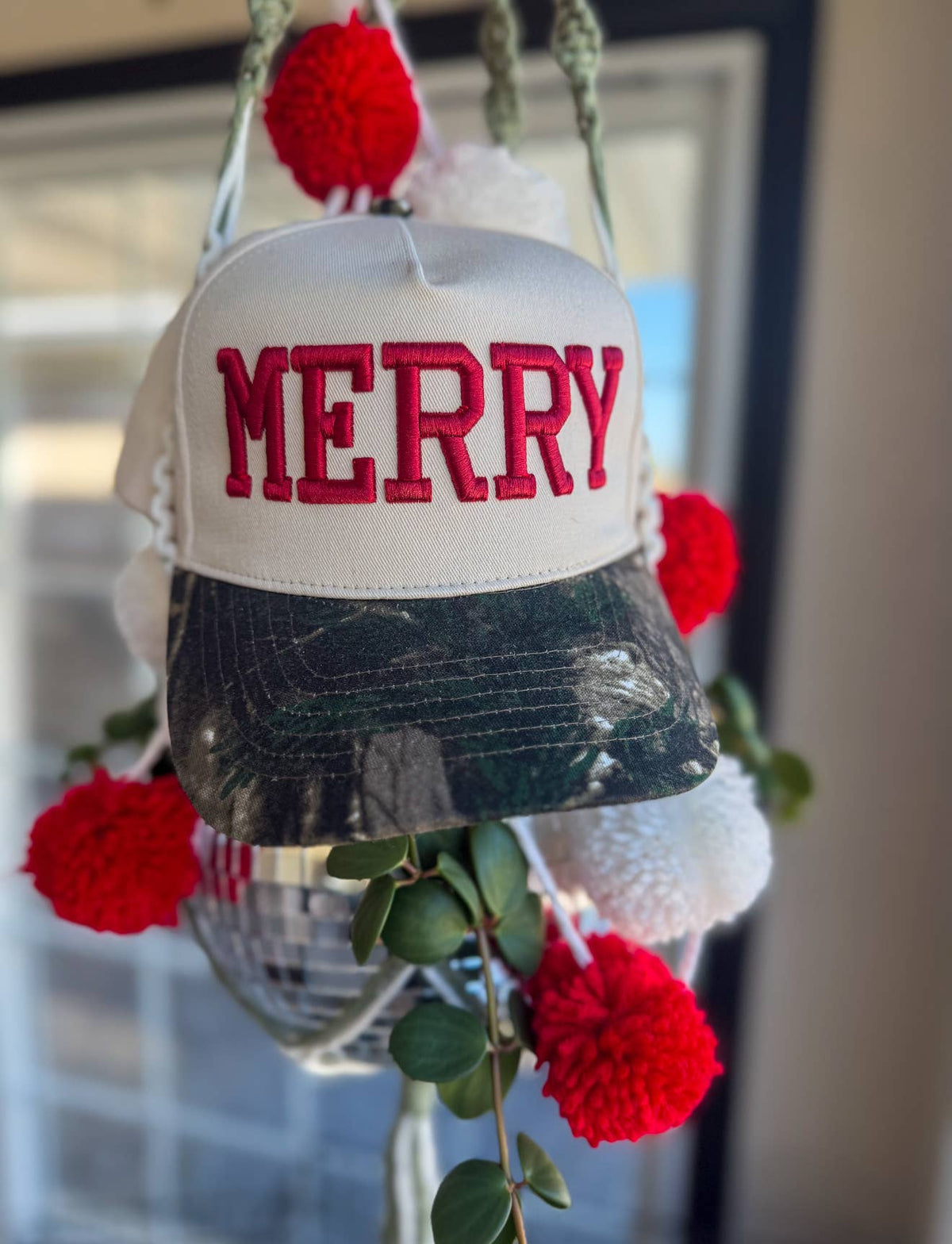 Merry Christmas Embroidered 3D Trucker Hat