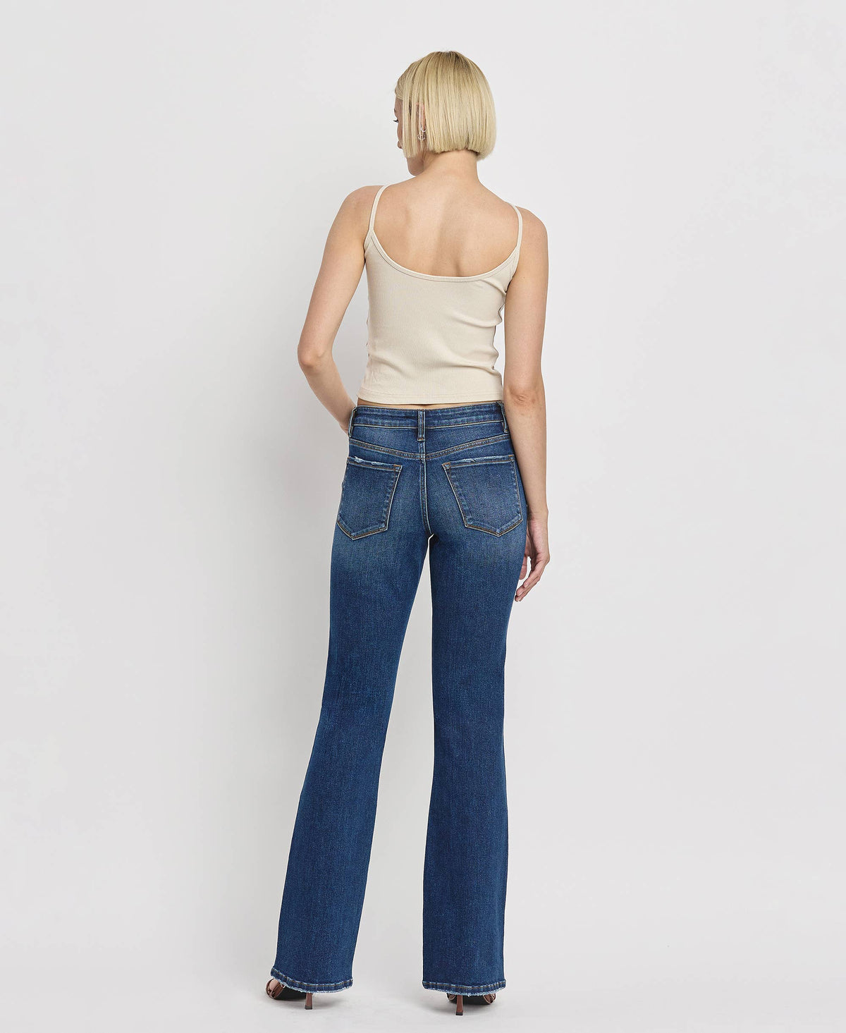 MID RISE RELAXED BOOTCUT JEANS