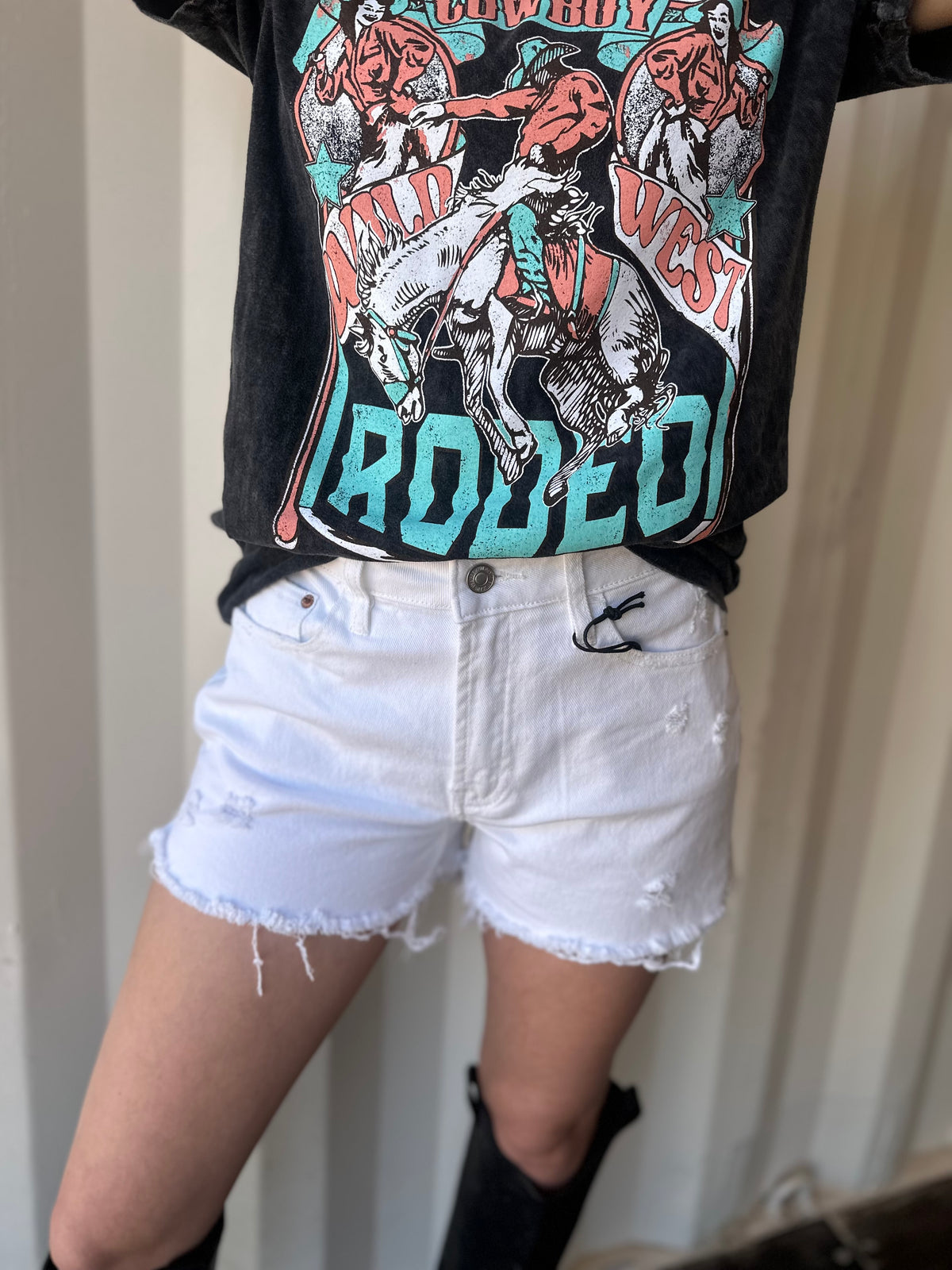 AMERICAN COWBOY- Vintage Mineral Wash: Charcoal Grey