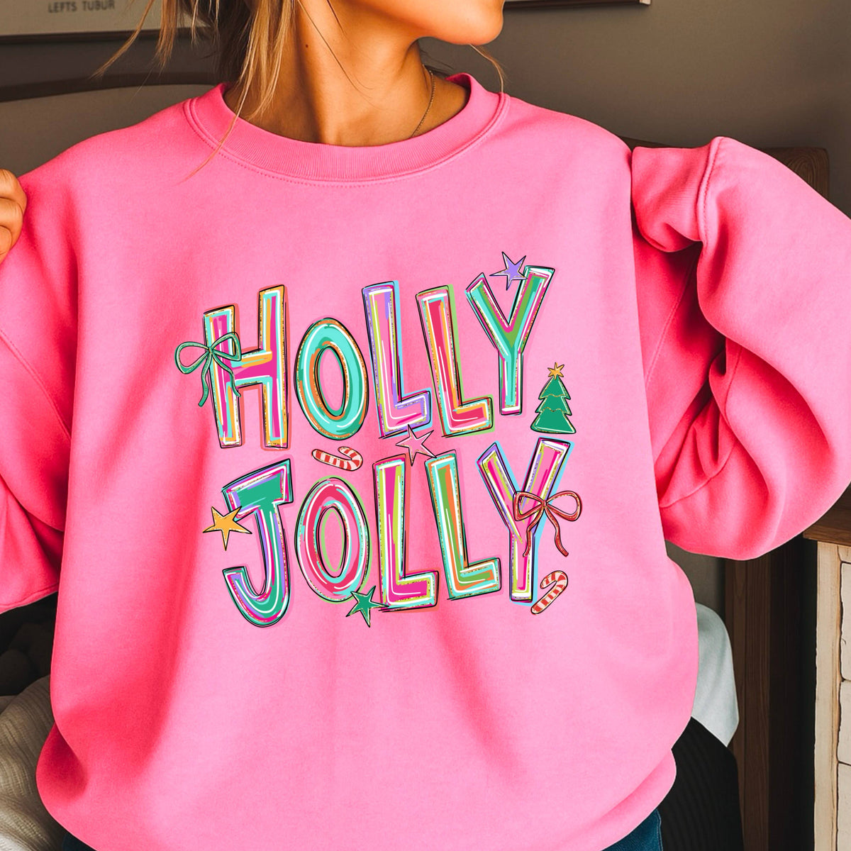 Holly Jolly Christmas Sweatshirt | Gildan | S-2X
